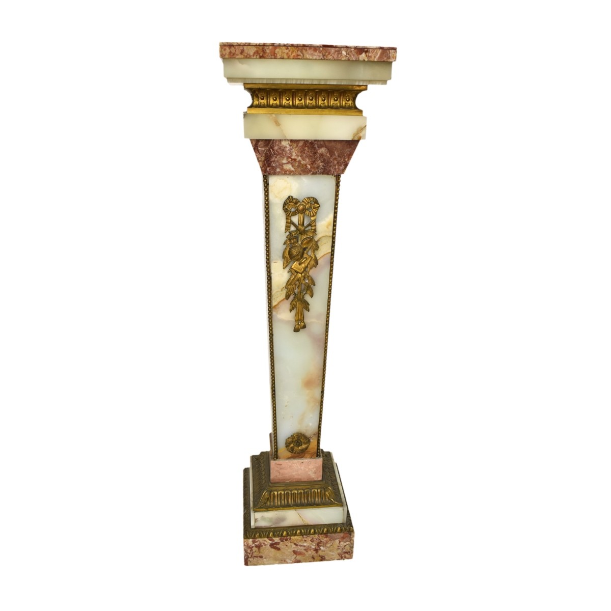 Marble Pedestal with Bronze Mounts