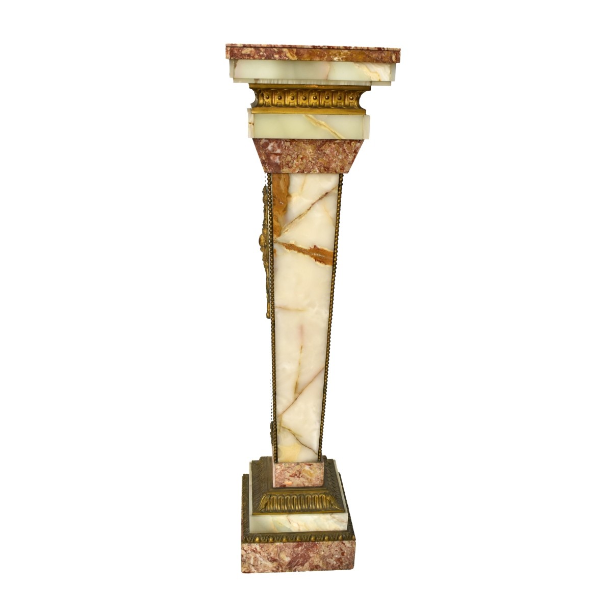 Marble Pedestal with Bronze Mounts