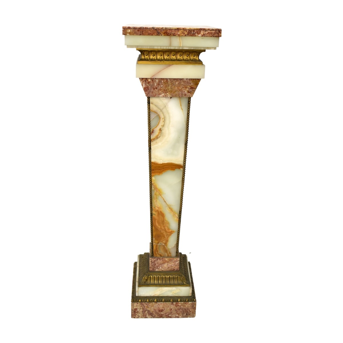 Marble Pedestal with Bronze Mounts