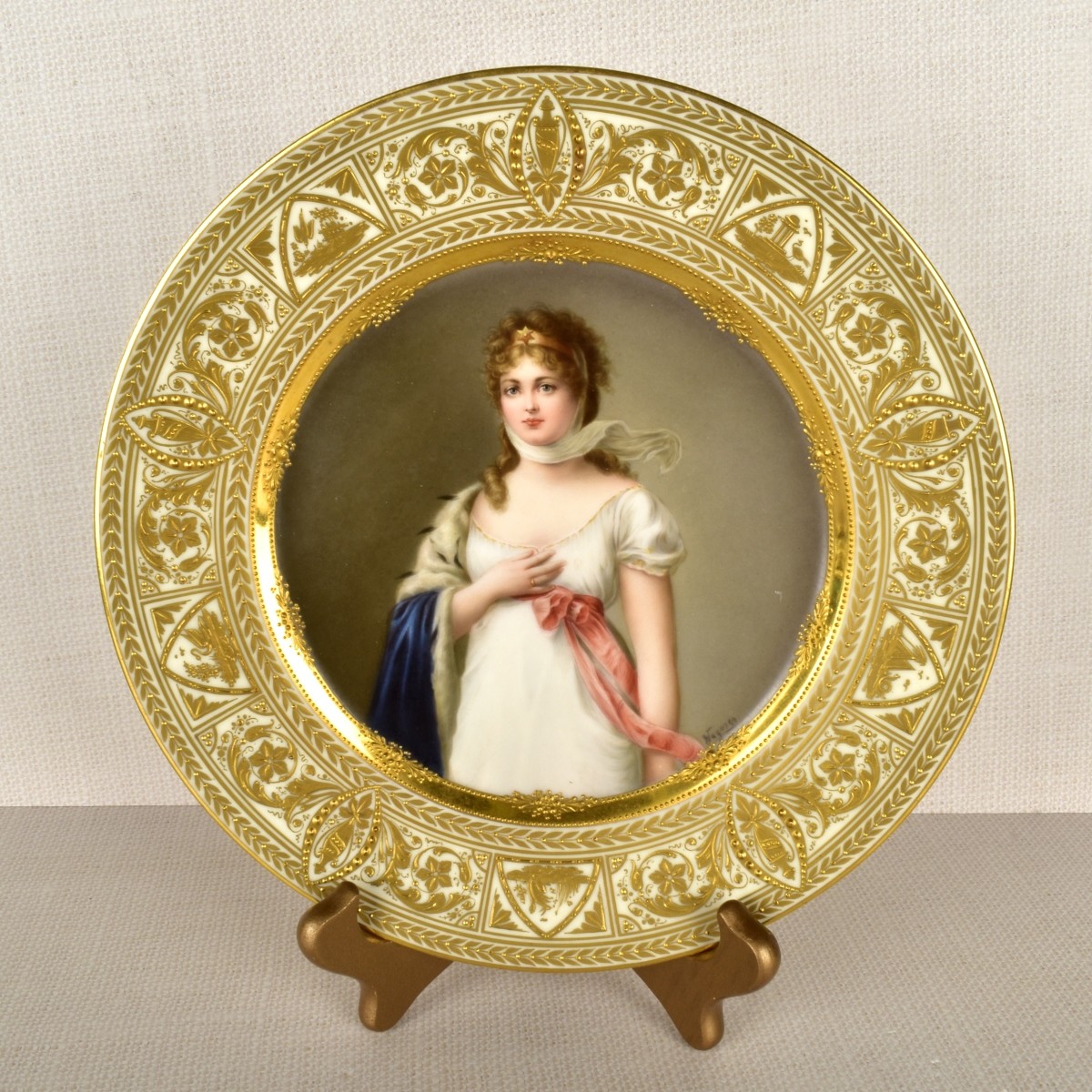 Royal Vienna Portrait Plate