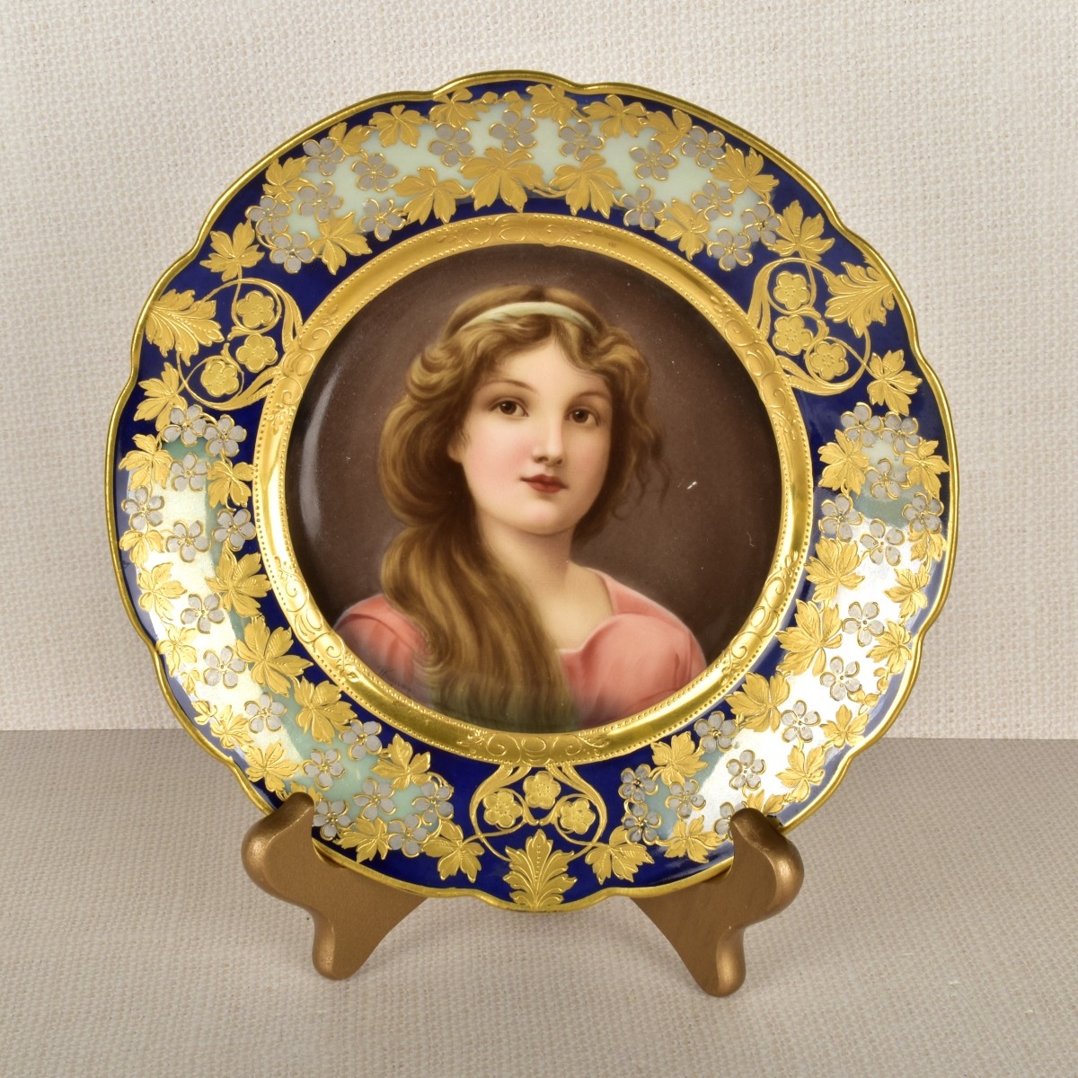 Royal Vienna Portrait Plate