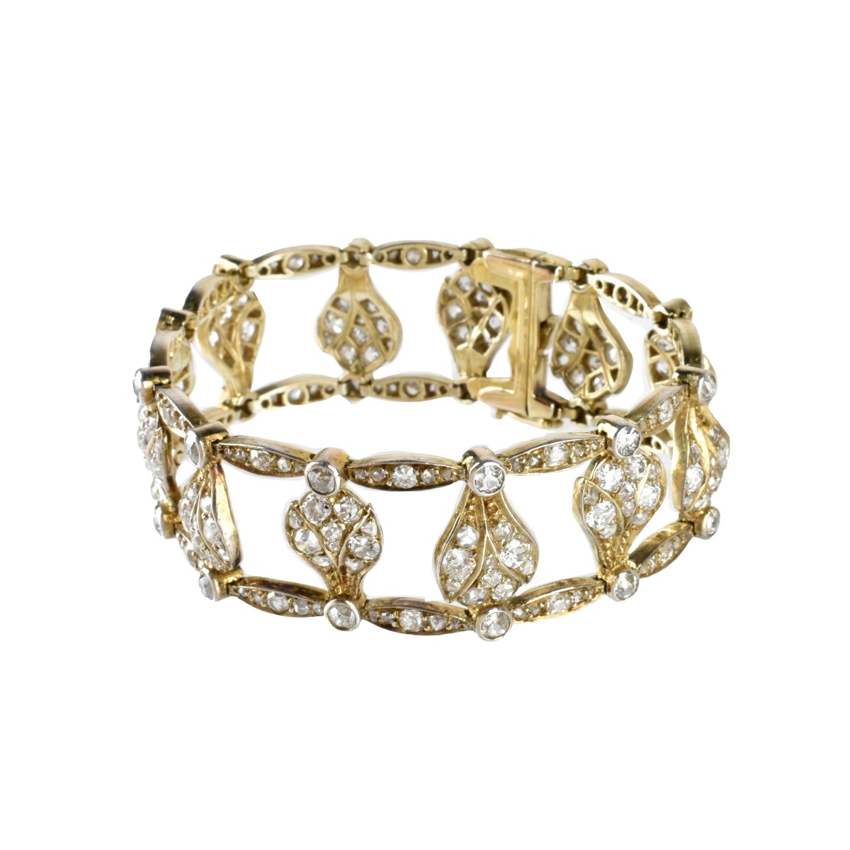 Antique Diamond and 14K Bracelet