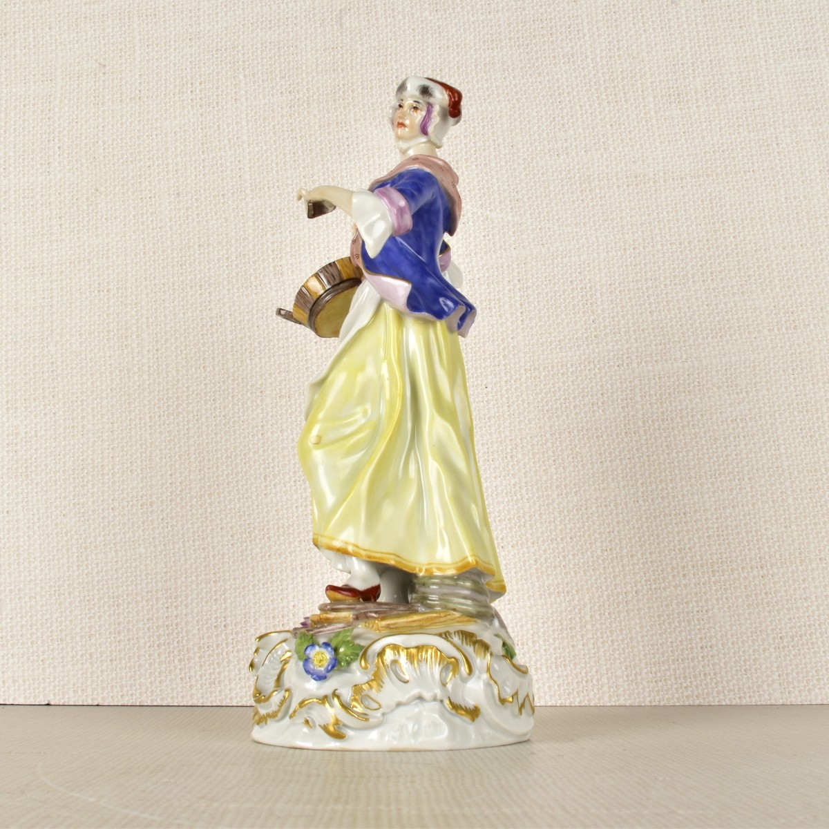 Meissen Figurine of Woman with a Basket