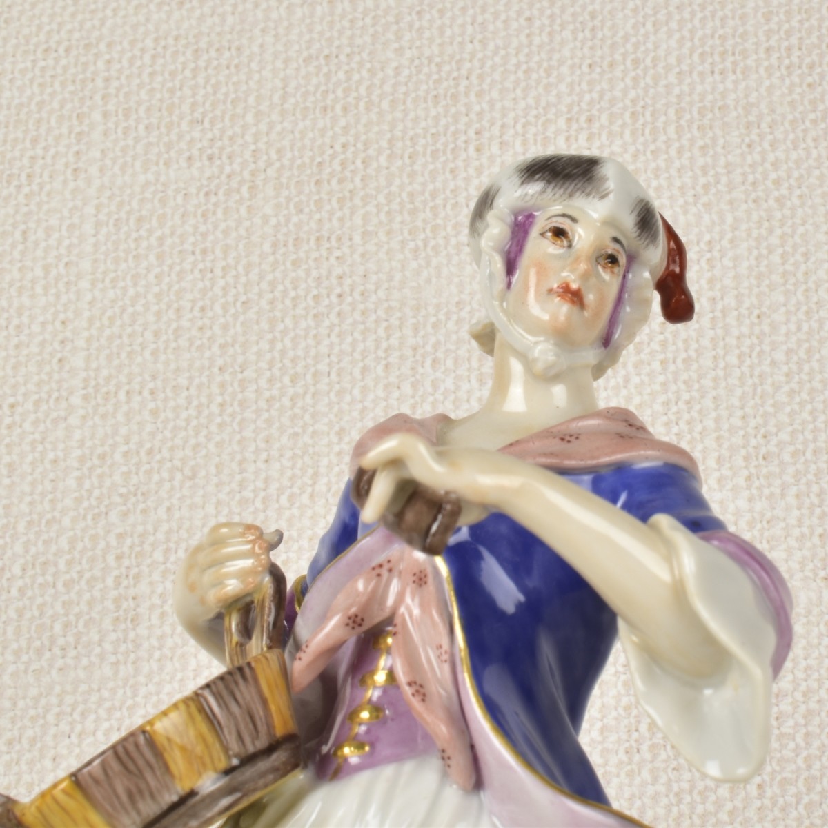 Meissen Figurine of Woman with a Basket