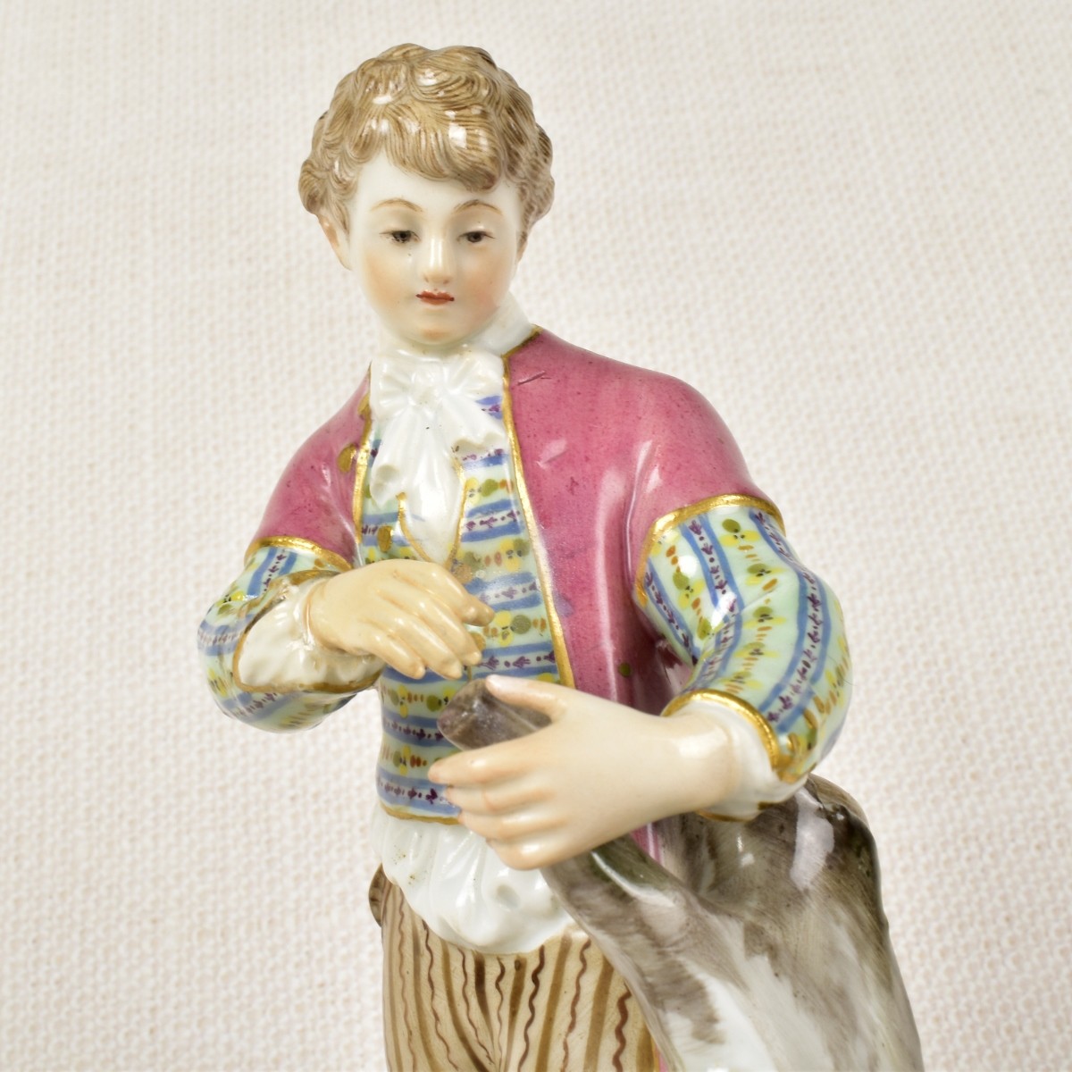 Meissen Porcelain Figuring of a Young Man