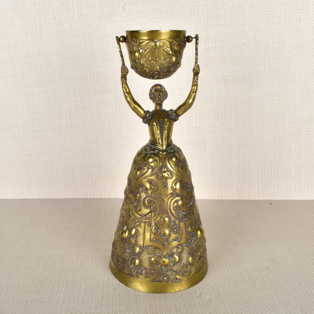 Antique German Gold Gilt Silver Wedding Cup