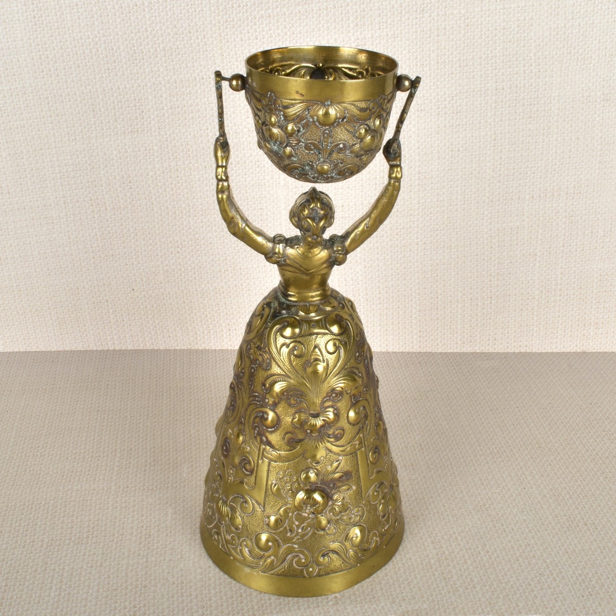 Antique German Gold Gilt Silver Wedding Cup