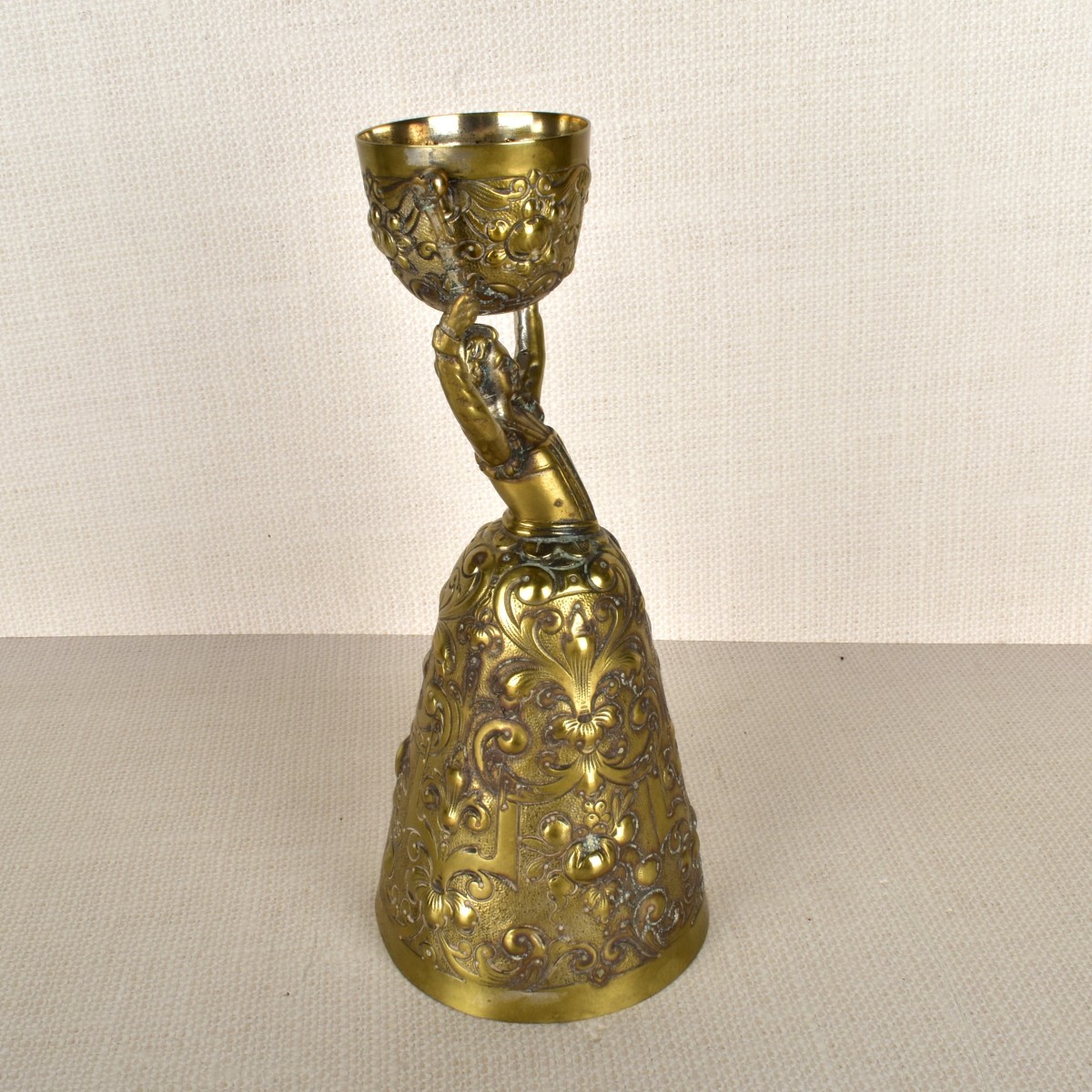 Antique German Gold Gilt Silver Wedding Cup