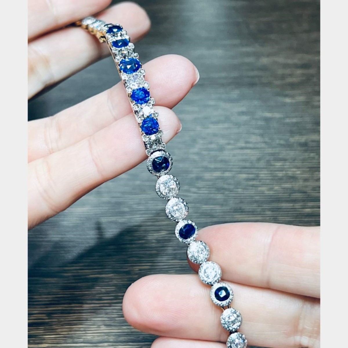 Sapphire and Diamond Bracelet