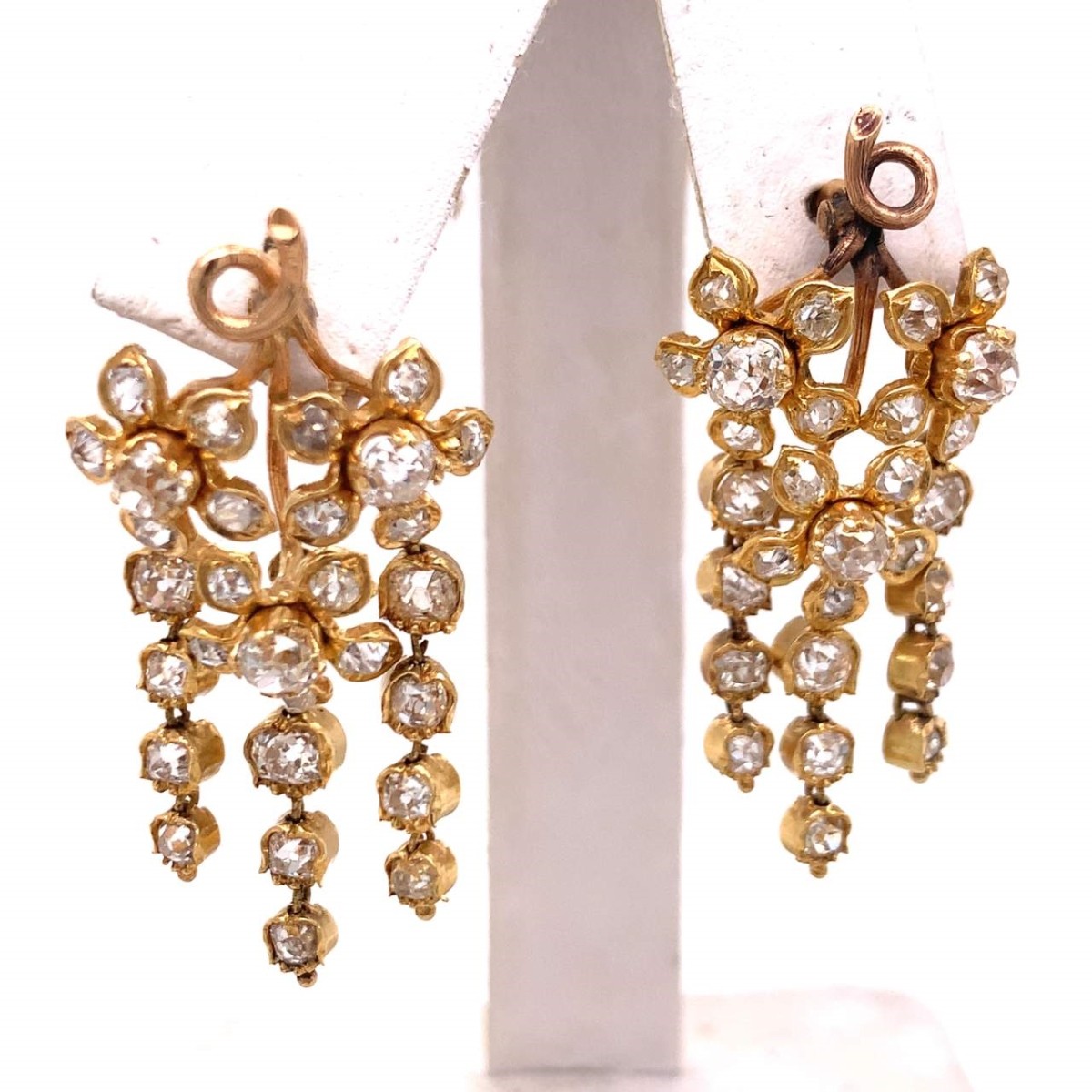 Diamond and 18K Earrings