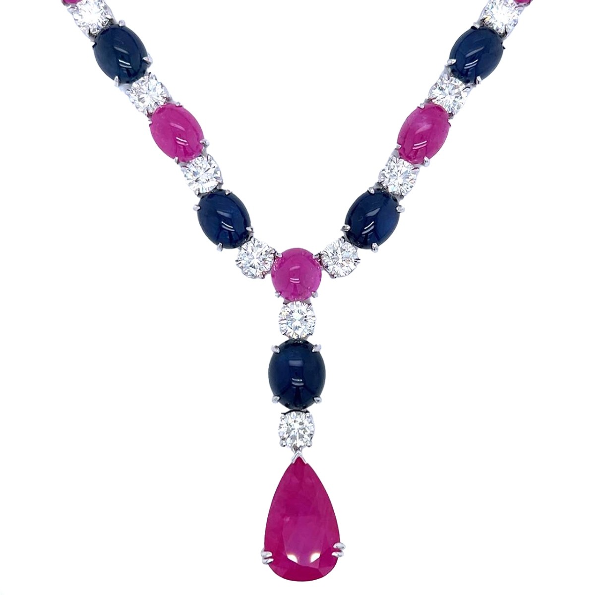 GIA Gemstone and 18K Necklace