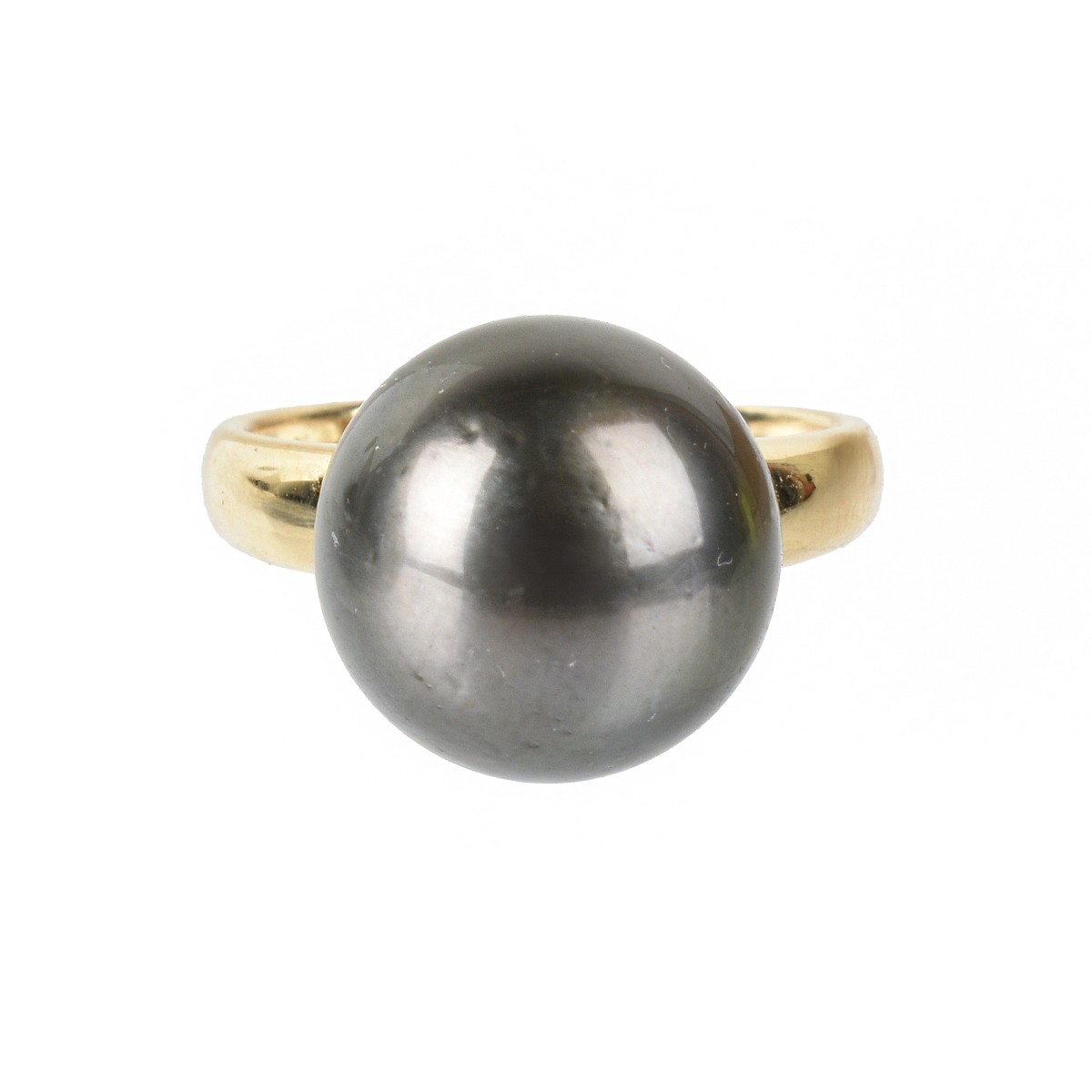 Tahitian Pearl and 18K Ring