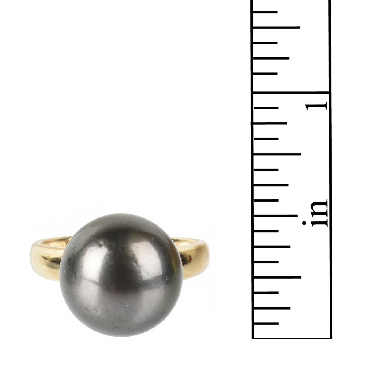 Tahitian Pearl and 18K Ring