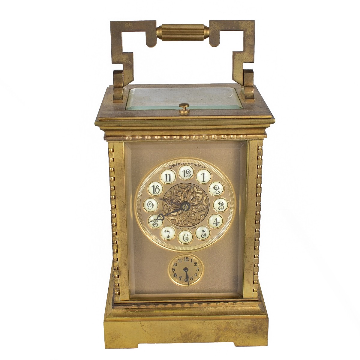 Brass Quarter Repeater Carriage Clock