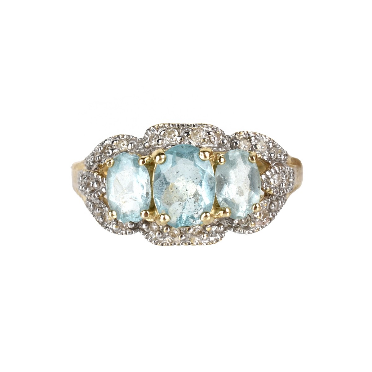 Topaz, Diamond and 14K Ring