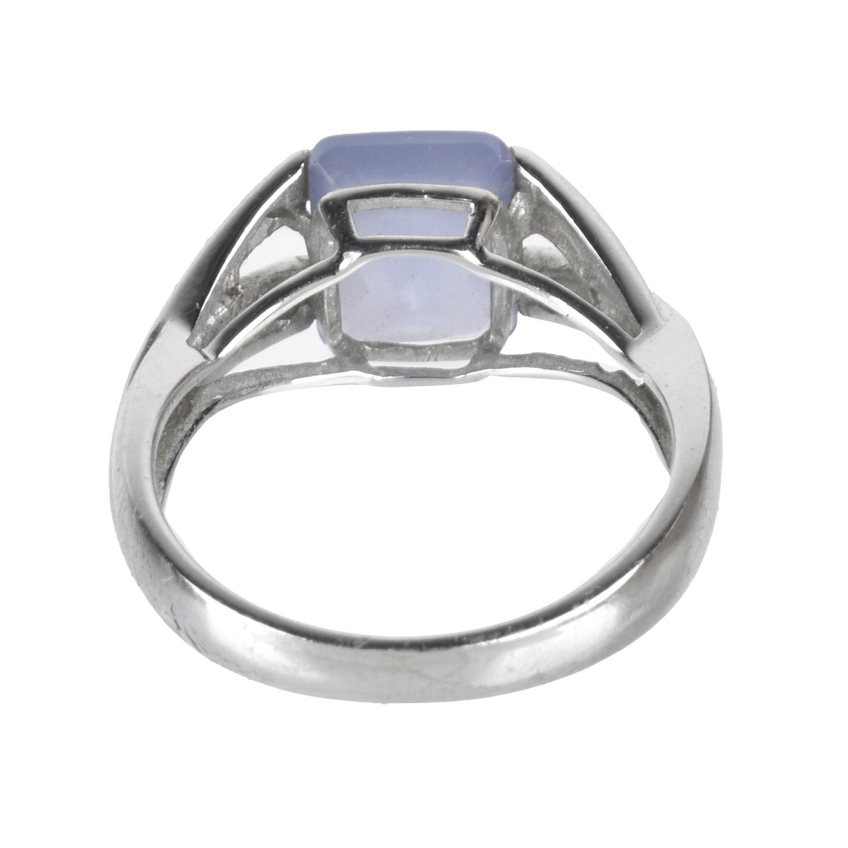 Chalcedony, Diamond and 14K Ring