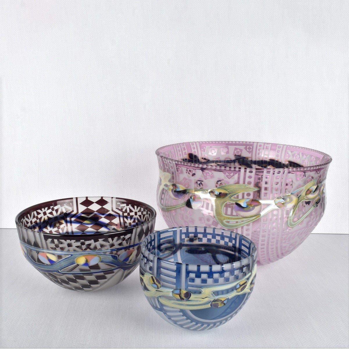 Modern Art Glass Bowls