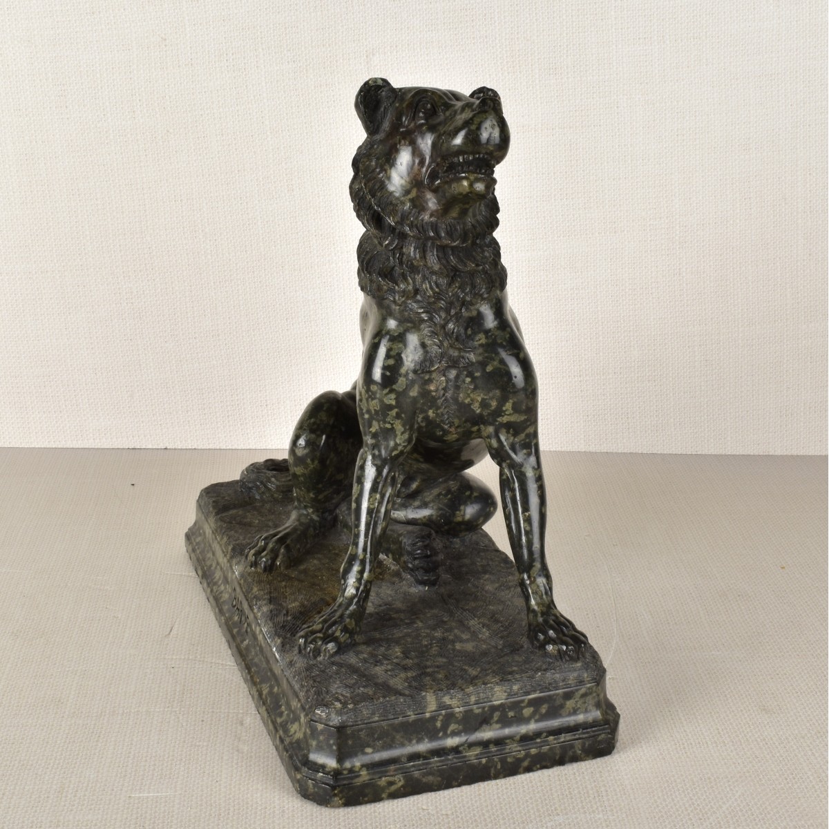 Grand Tour Carved "Dog of Alcibiades"