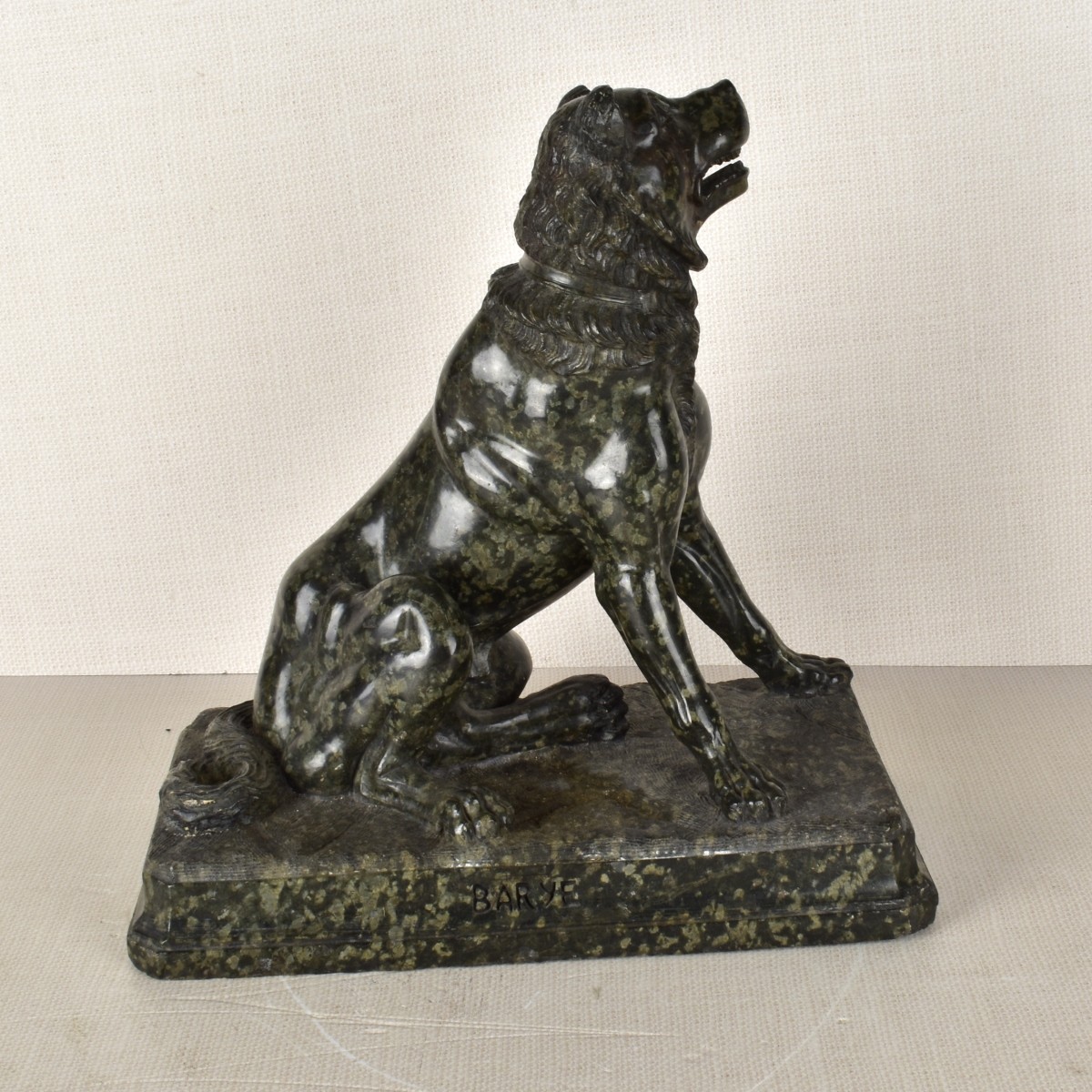 Grand Tour Carved "Dog of Alcibiades"