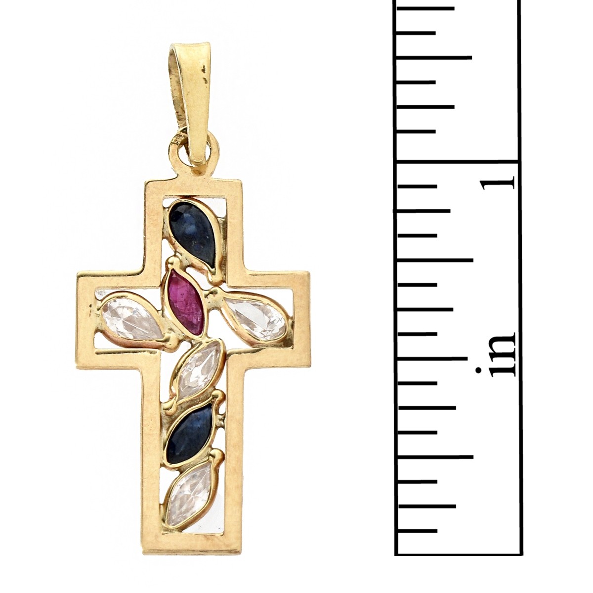 14K Cross Pendant