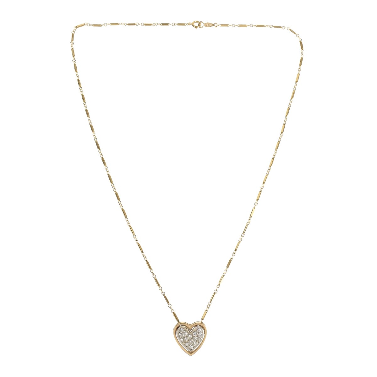 Diamond and 14K Necklace