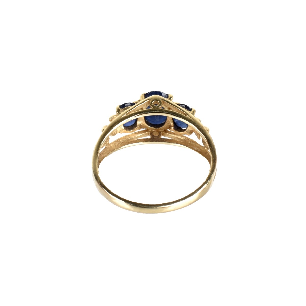 Sapphire and 14K Ring