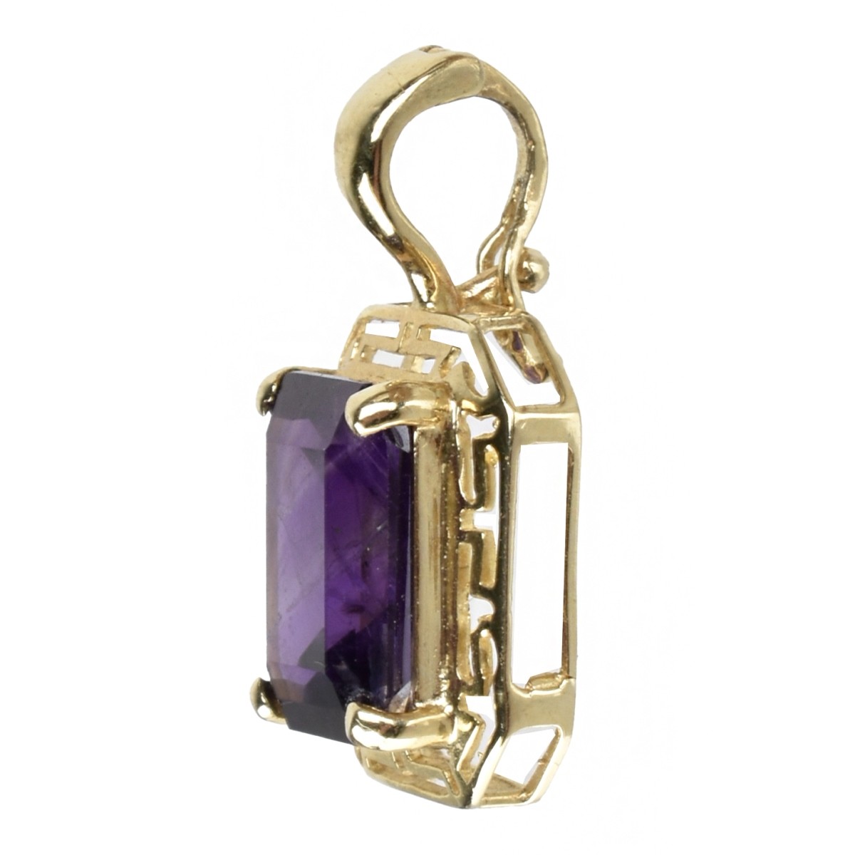 Amethyst and 14K Pendant