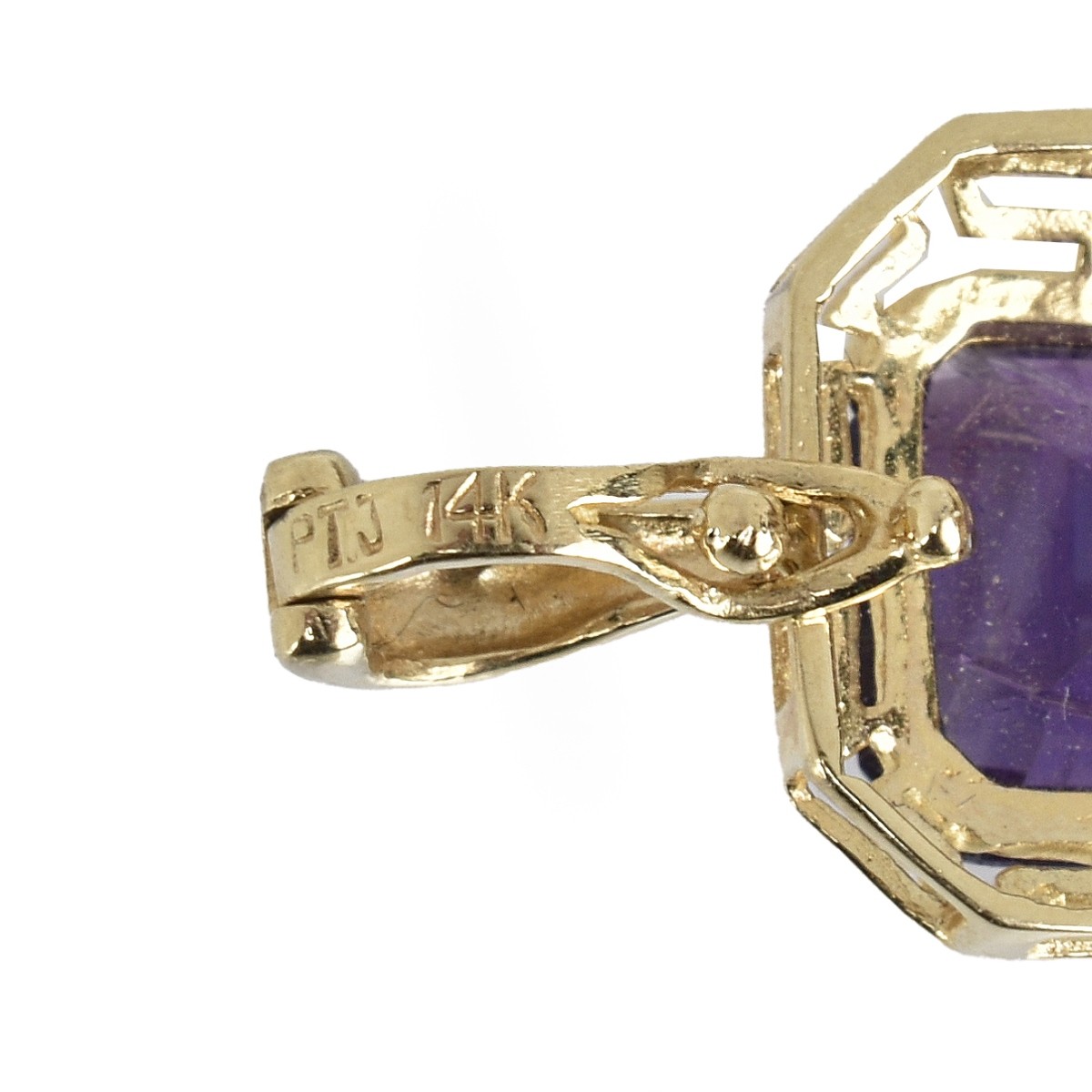 Amethyst and 14K Pendant