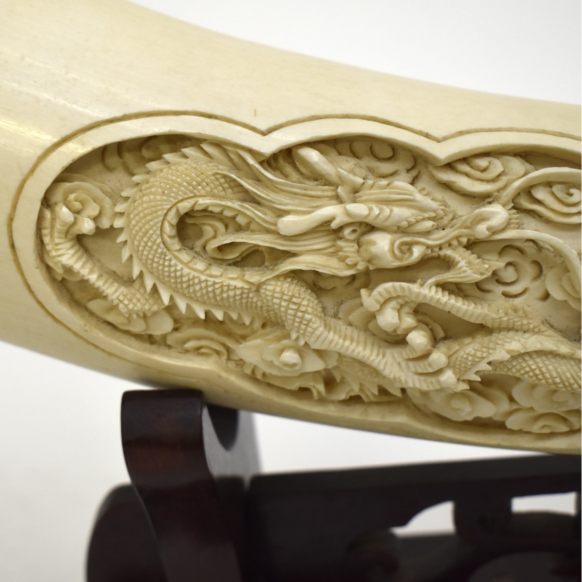 Chinese Finely Carved Tusk