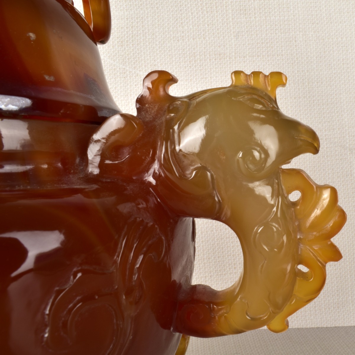 Chinese Natural Carnelian Pot