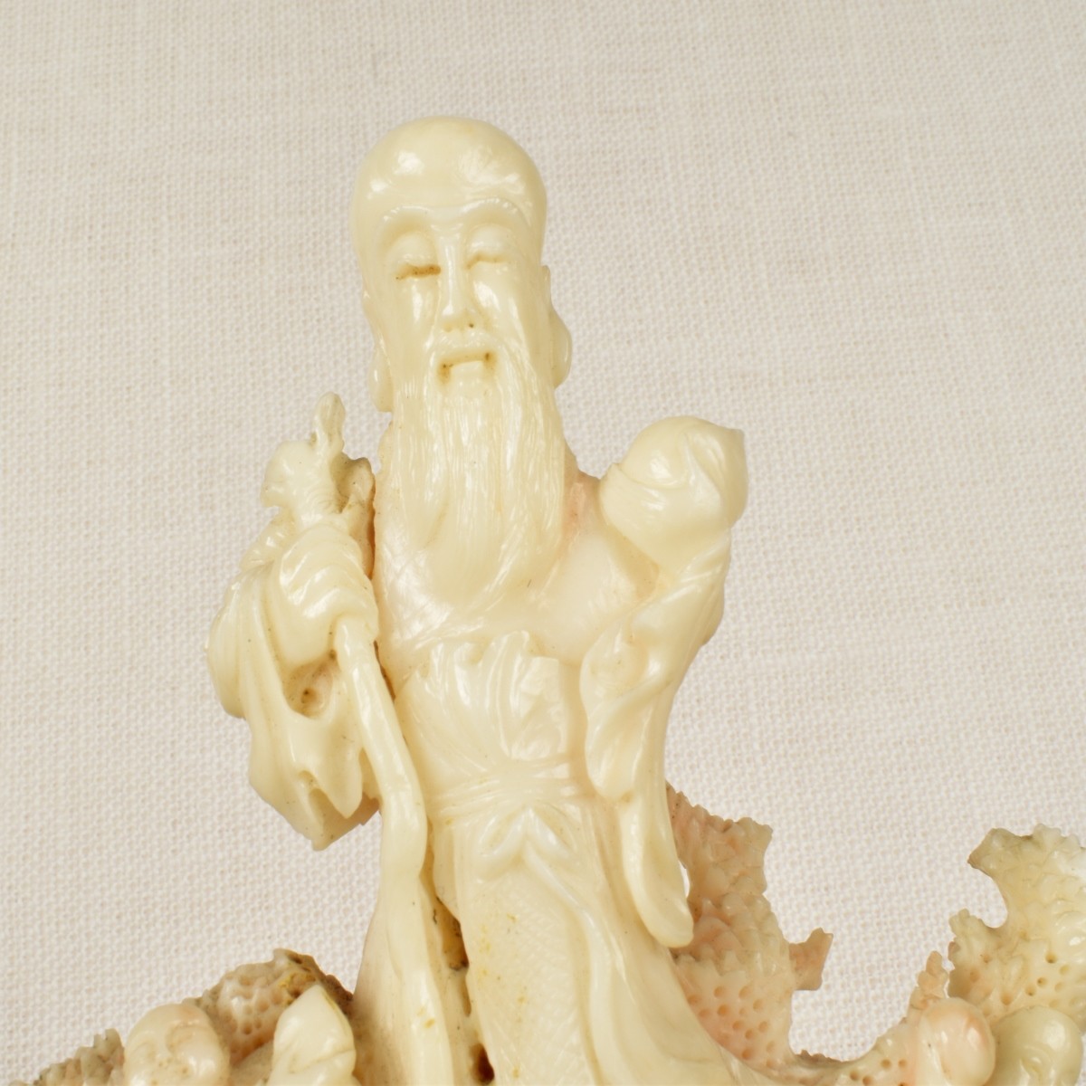 Chinese Carved Figure of a Lohan