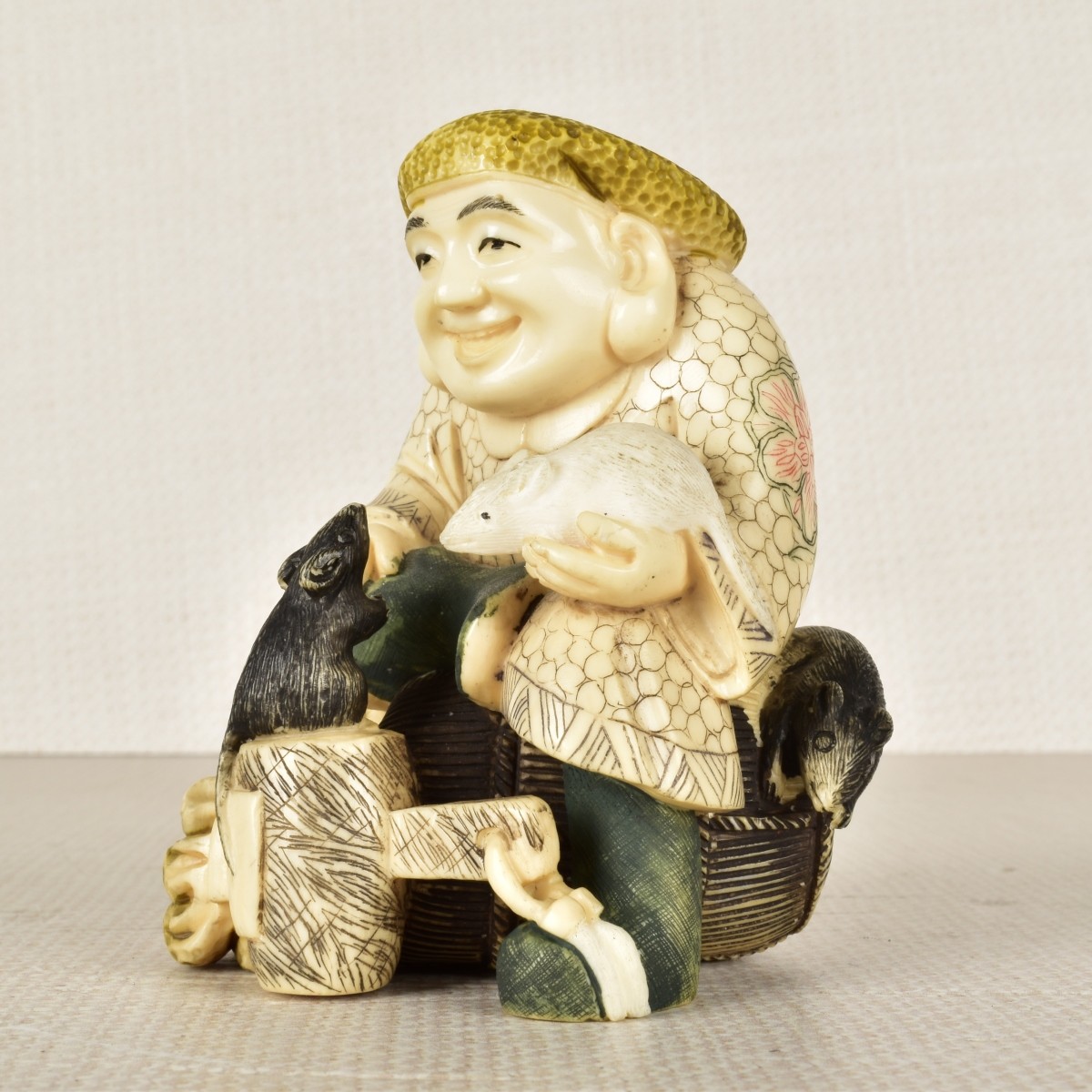 Chinese Carved and Polychromed Figurine