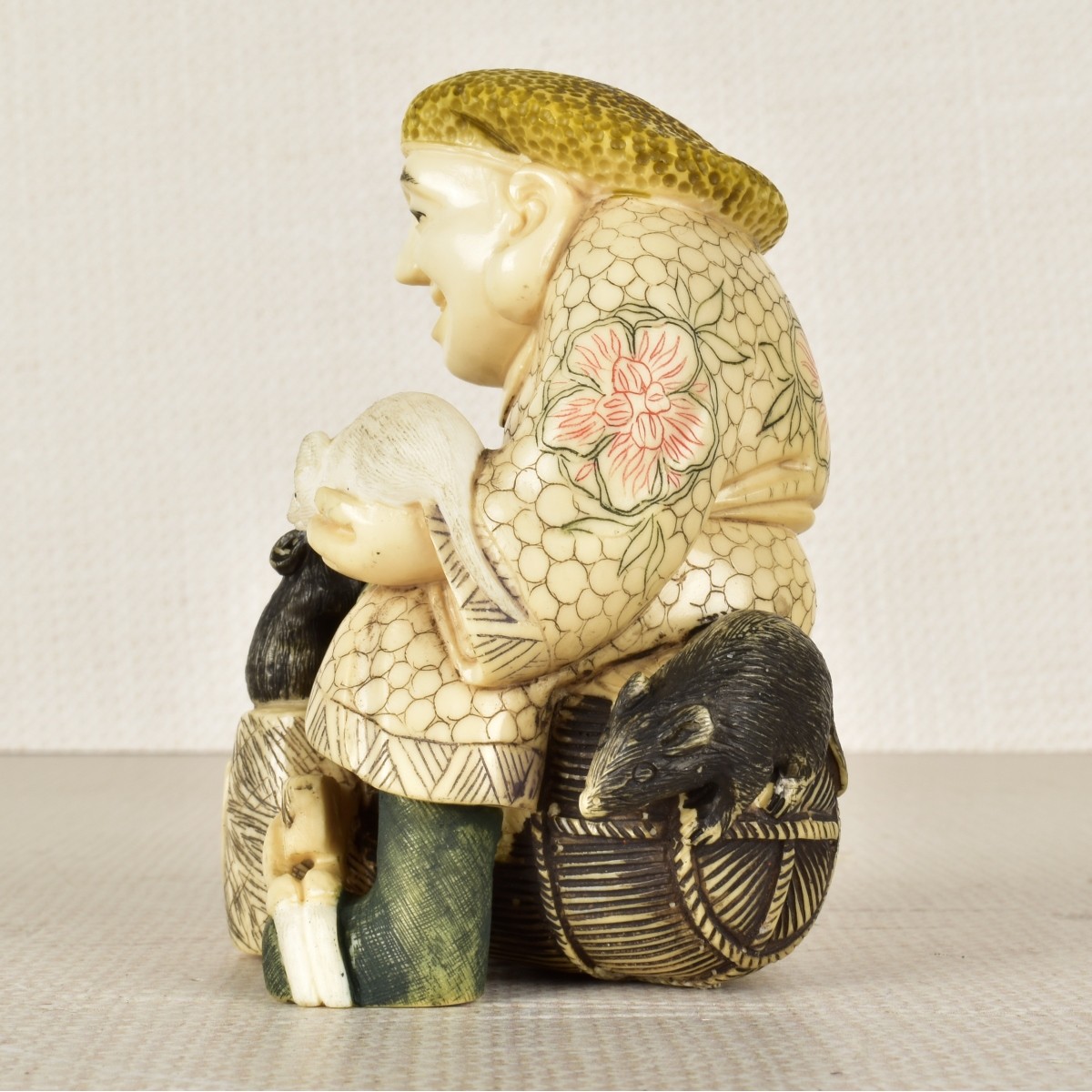 Chinese Carved and Polychromed Figurine