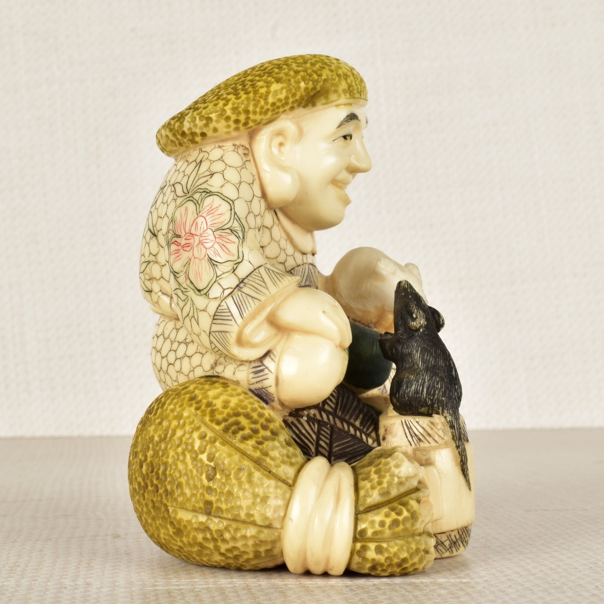 Chinese Carved and Polychromed Figurine