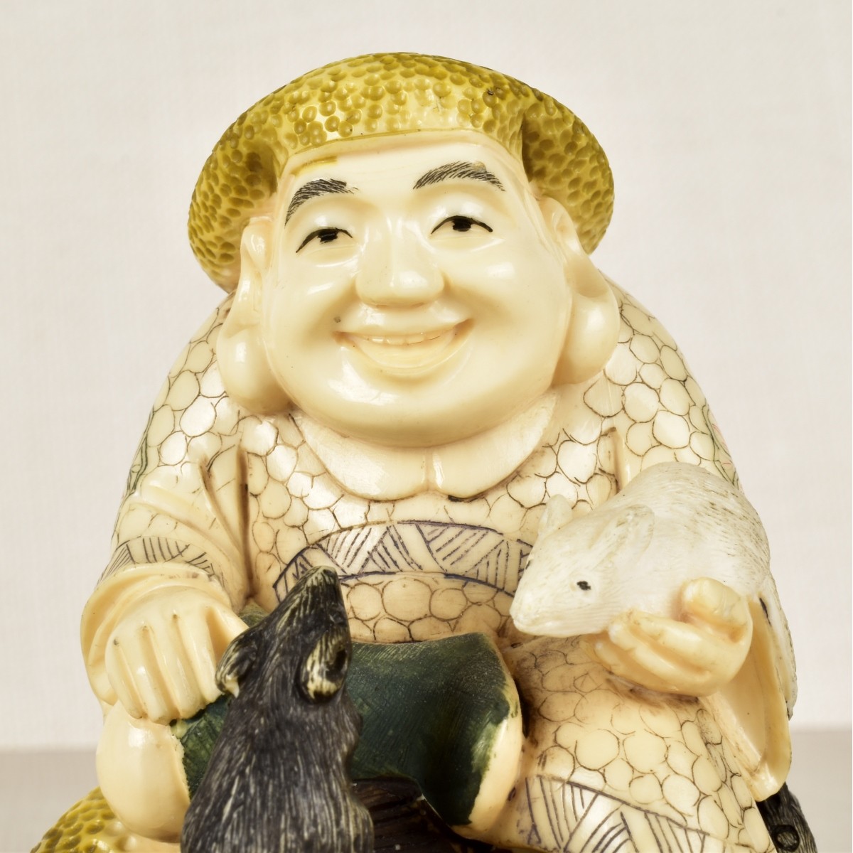 Chinese Carved and Polychromed Figurine