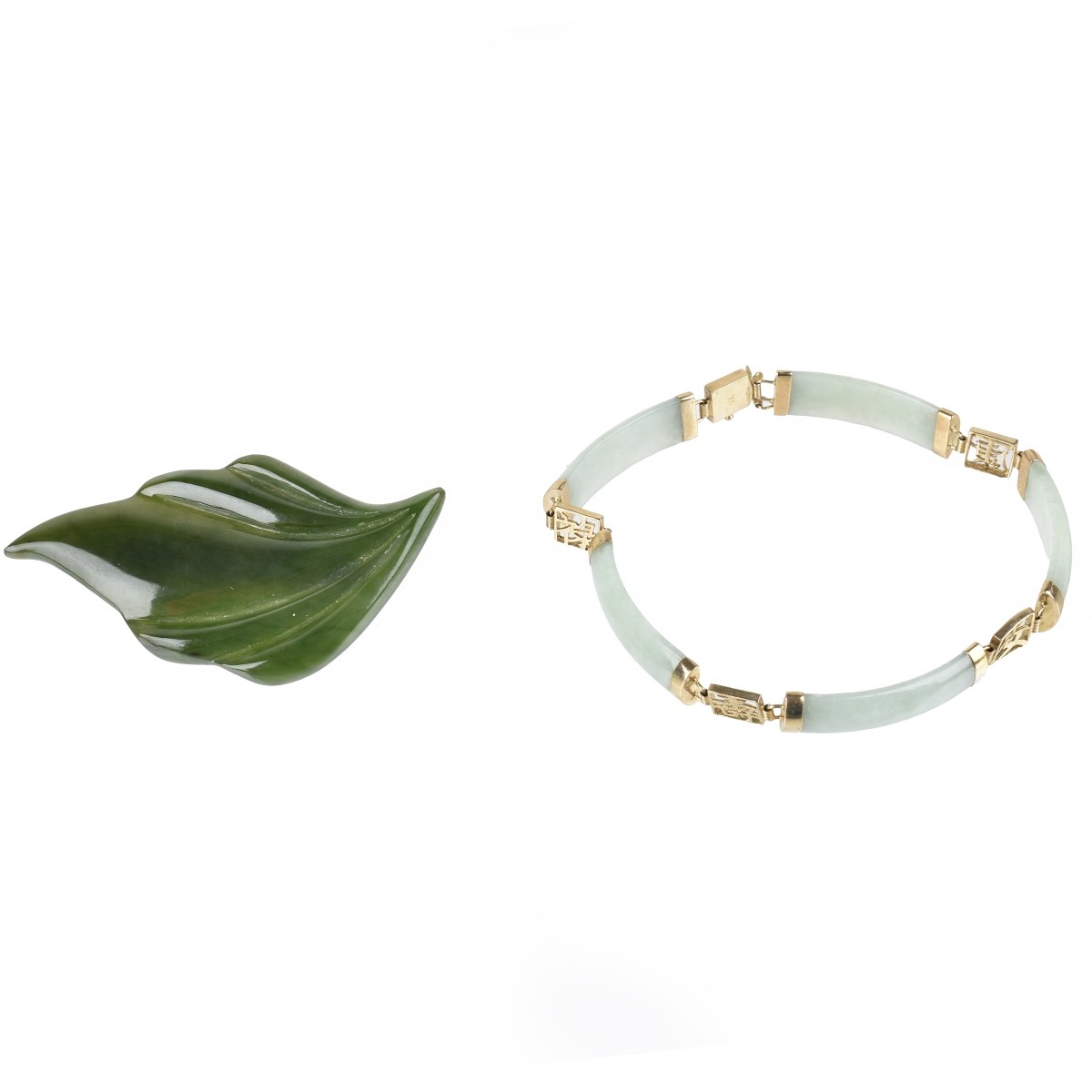 Jade Bracelet and Pin