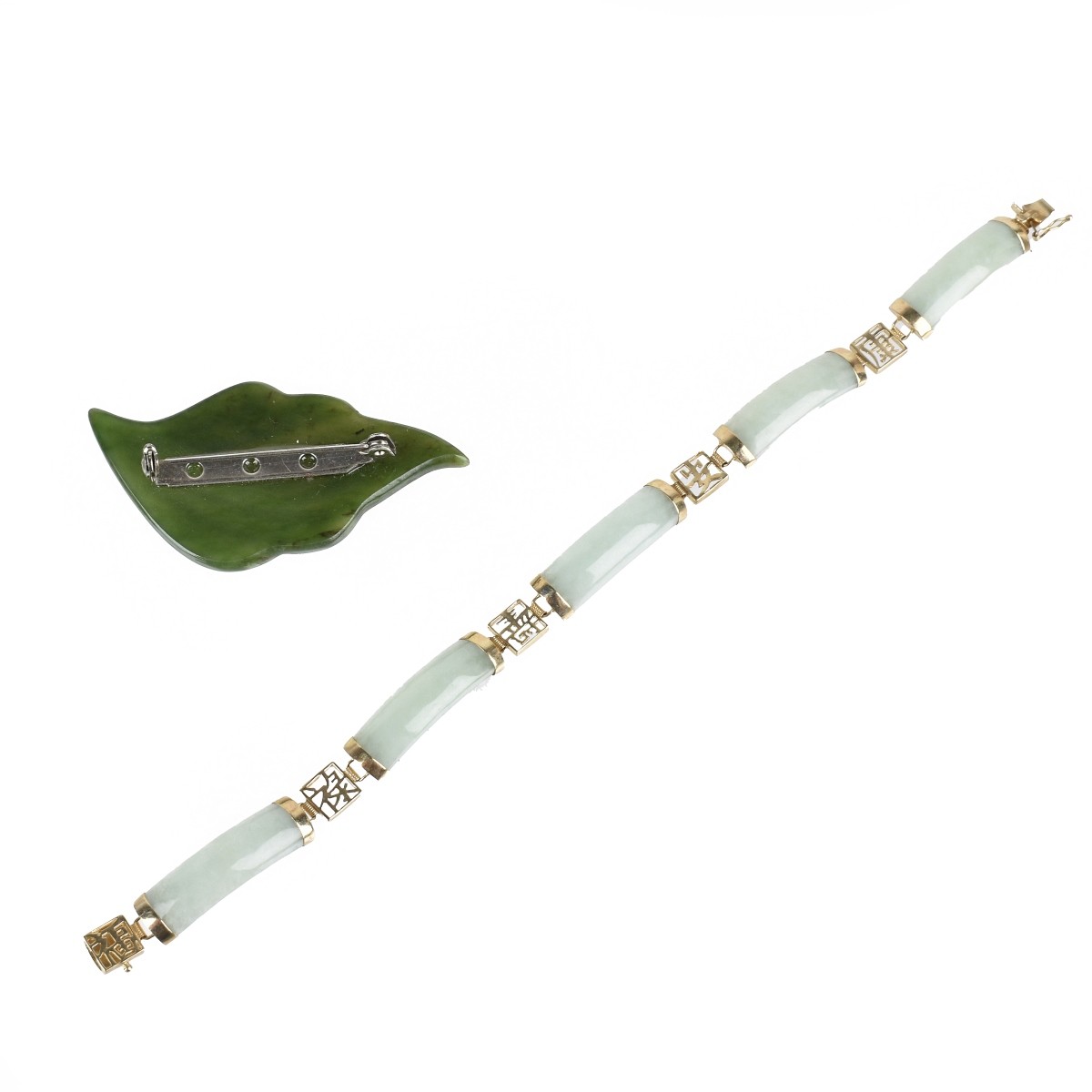 Jade Bracelet and Pin