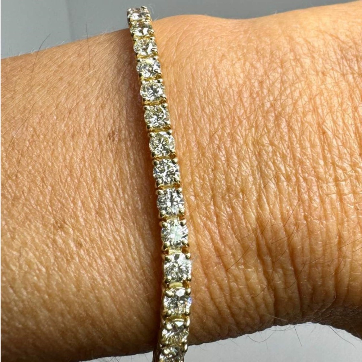 Diamond and 14K Tennis Bracelet