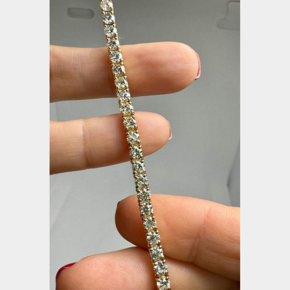 Diamond and 14K Tennis Bracelet