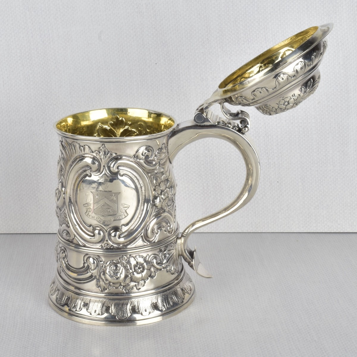 French Sterling Silver Tankard