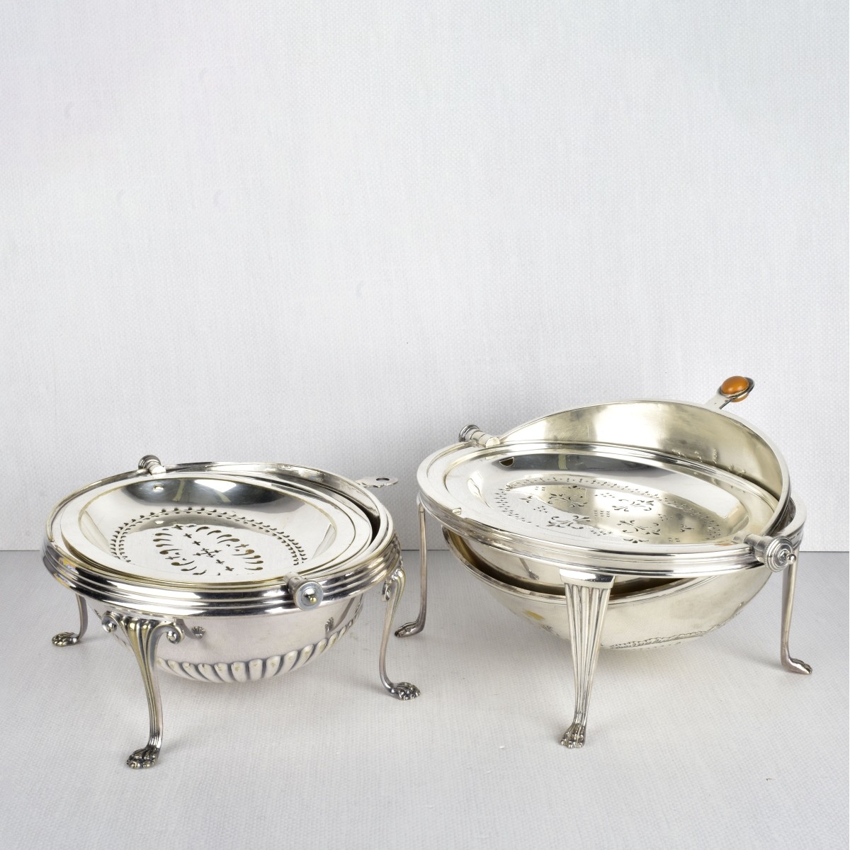 Antique Silver Plated Servers