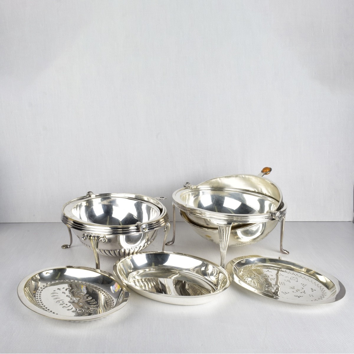 Antique Silver Plated Servers