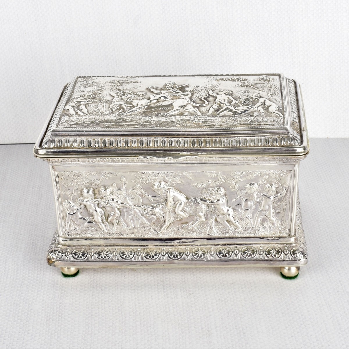 Antique Continental Silver Box