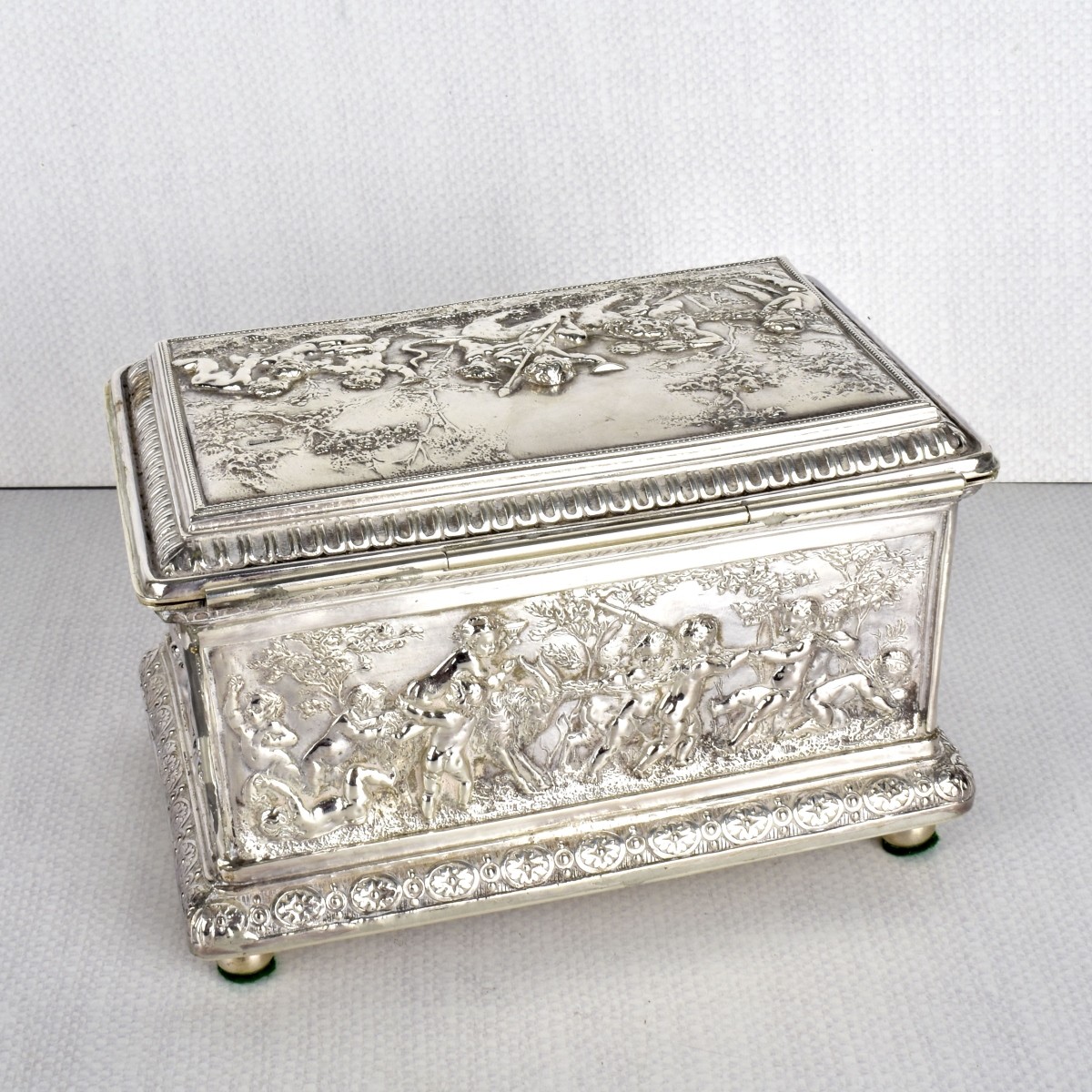 Antique Continental Silver Box