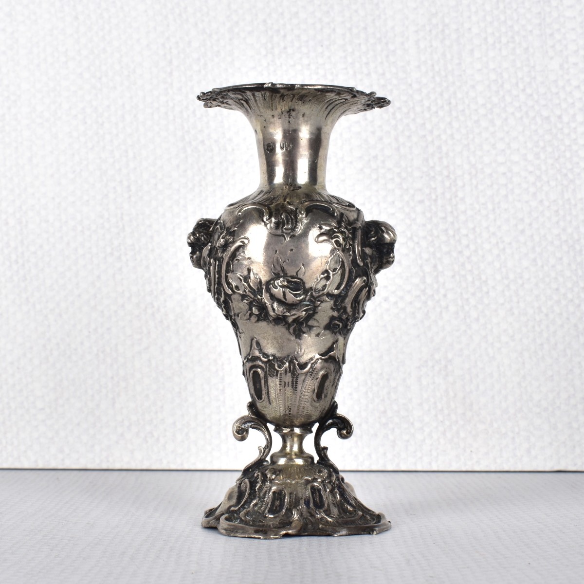 Art Nouveau German Silver Vase