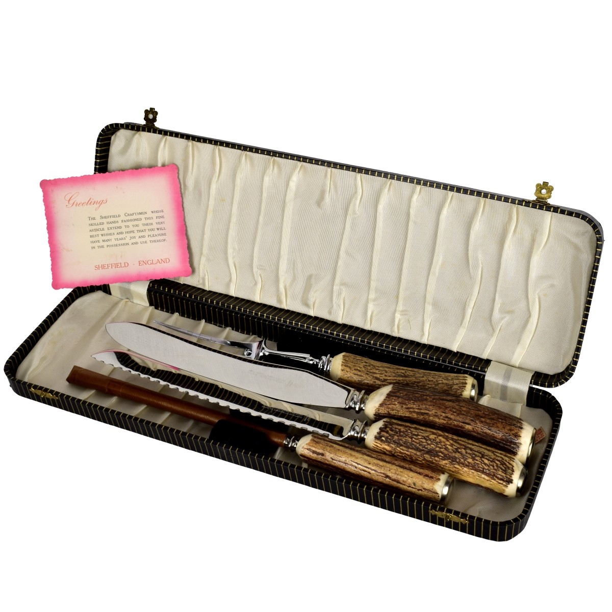 English Sheffield Cutlery Set