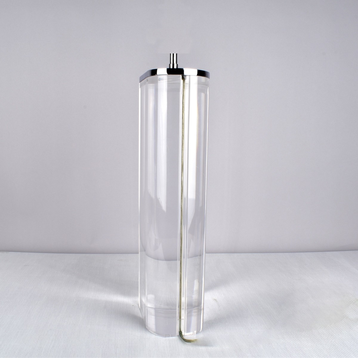 Karl Springer Lucite Table Lamp Signed