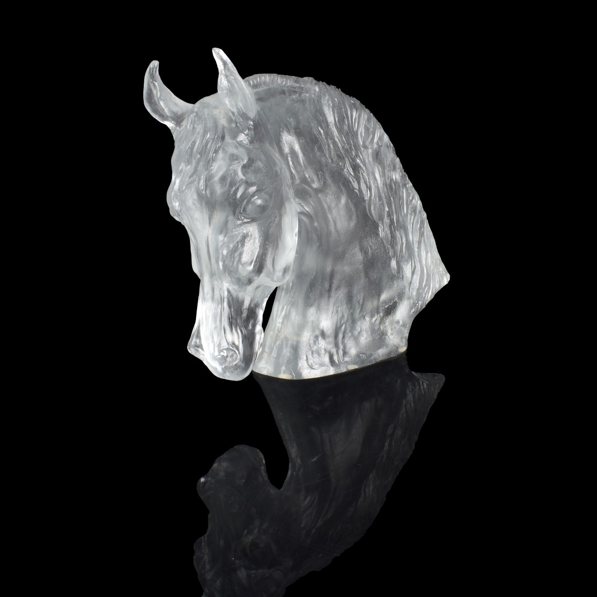 Baccarat Crystal Horse Head