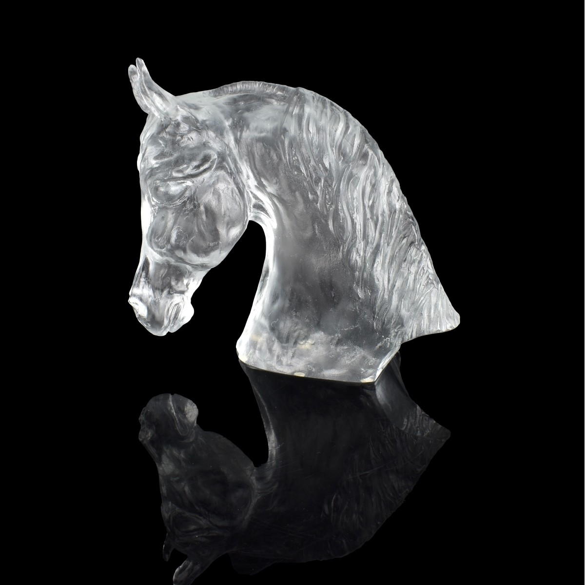 Baccarat Crystal Horse Head