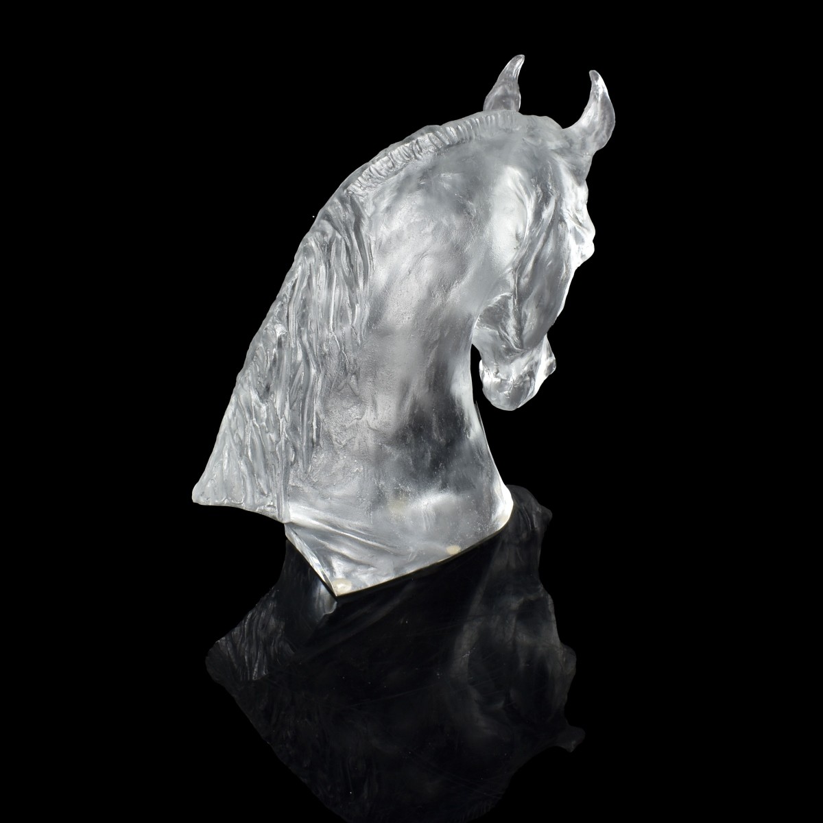 Baccarat Crystal Horse Head